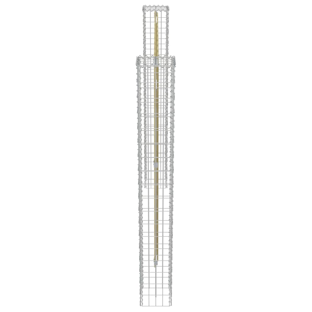 Postes De Gaviones Jardín 2 Uds Acero Galvanizado 20x20x190 Cm / Vetonek_2