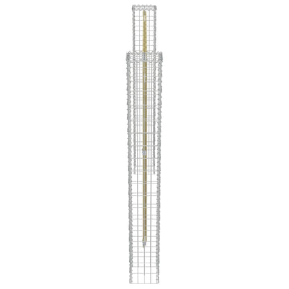 Postes De Gaviones Jardín 2 Uds Acero Galvanizado 20x20x190 Cm / Vetonek_2