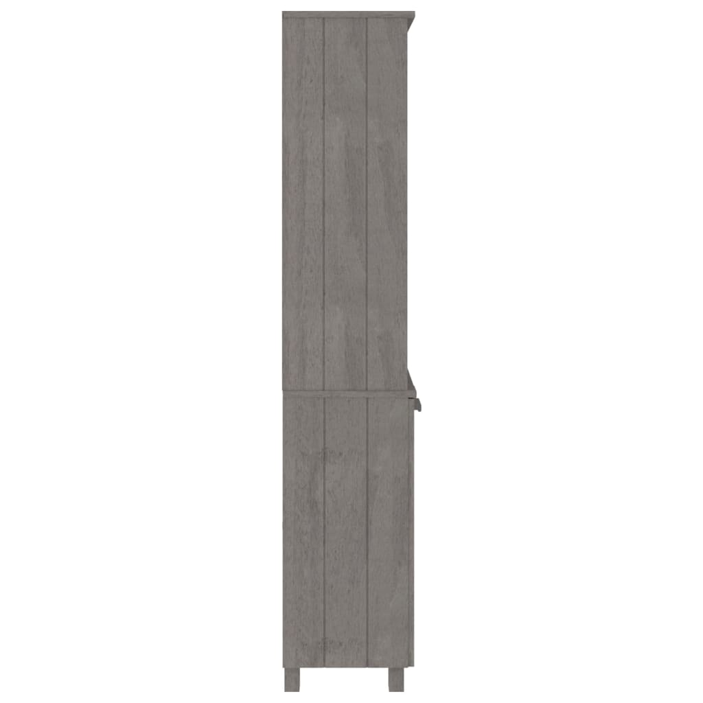 Aparador Hamar Madera De Pino Maciza Gris Claro_3