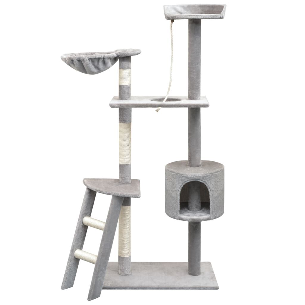 Vidaxl Rascador Para Gatos Con Poste Rascador De Sisal 150 Cm Gris_0