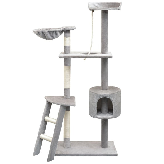 Vidaxl Rascador Para Gatos Con Poste Rascador De Sisal 150 Cm Gris_0