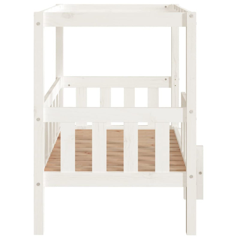 Vidaxl Cama Para Perros Madera Maciza De Pino Blanco 95,5x73,5x900 Cm_5