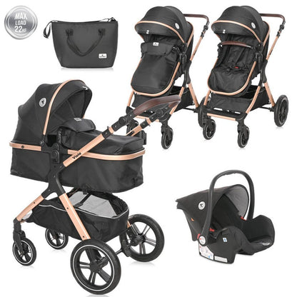 Carrito De Bebé Trío Viola Hasta 22 Kg Black Diamond_0
