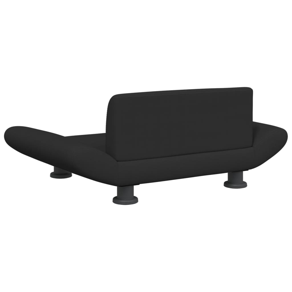 Cama Para Perros De Tela Negra 70x45x28 Cm / Vetonek_1