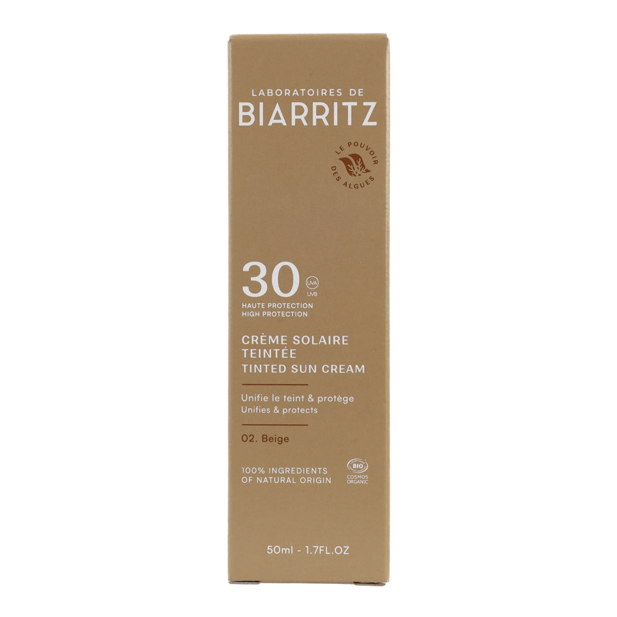Crema Protector Solar Facial Color Beige SPF30 Alga Maris 50 ml