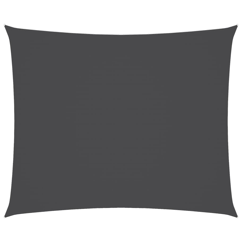 Toldo De Vela Rectangular Tela Oxford Gris Antracita 5x6 M_0