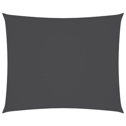 Toldo De Vela Rectangular Tela Oxford Gris Antracita 5x6 M_0