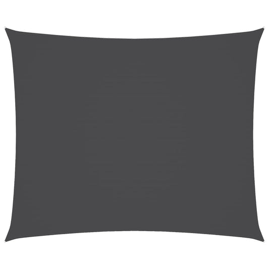 Toldo De Vela Rectangular Tela Oxford Gris Antracita 5x6 M_0