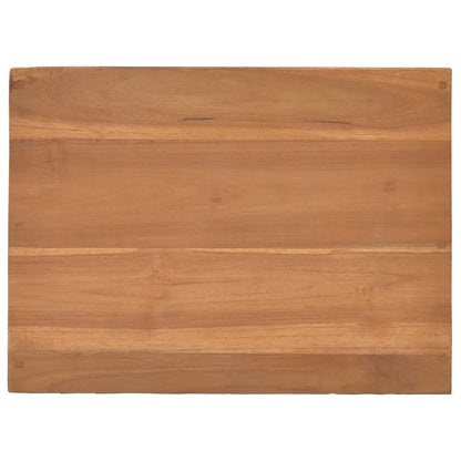 Mesita De Noche Madera Maciza De Teca 40x30x40 Cm_4