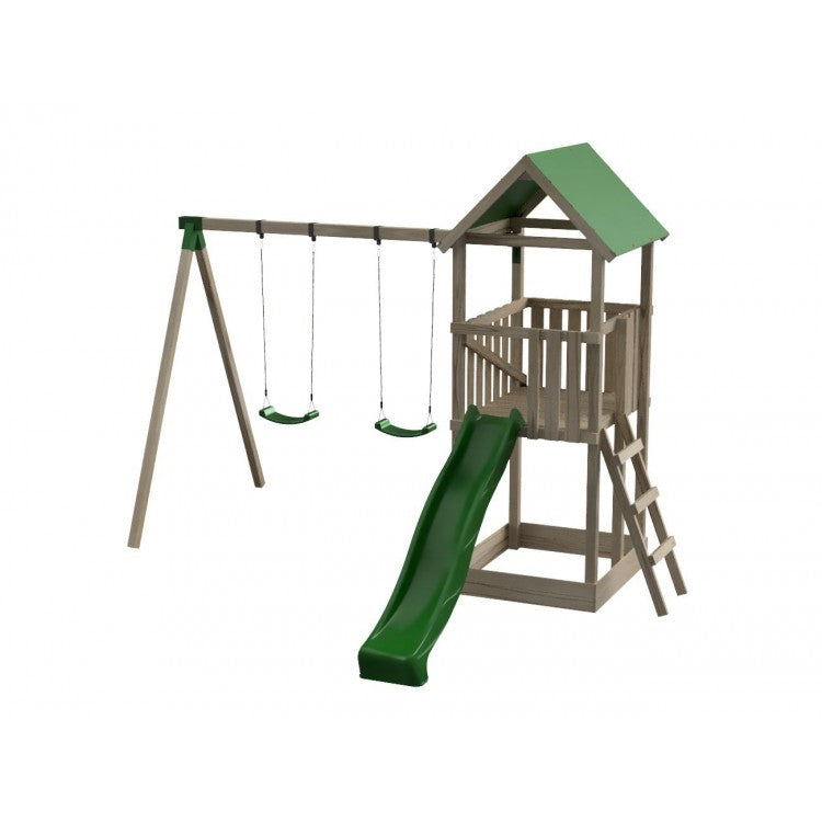 Parque Infantil Masgames Tibidabo L Techo De Lona Con Columpio Basica: Con Arenero En La Base.