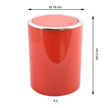 Cubo De Basura As Kamaka 6l Rojo