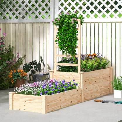 Outsunny Jardinera Exterior Grande De Madera_1