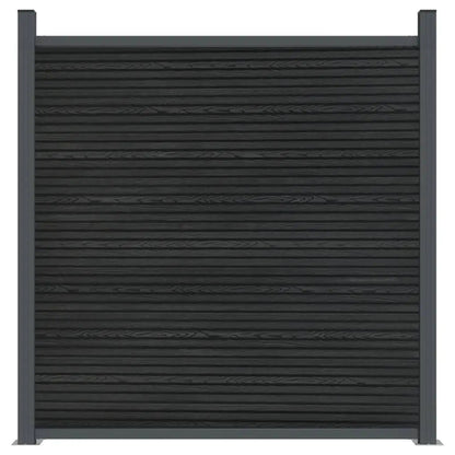 Panel De Valla Wpc Gris 1391x186 Cm / Vetonek_3