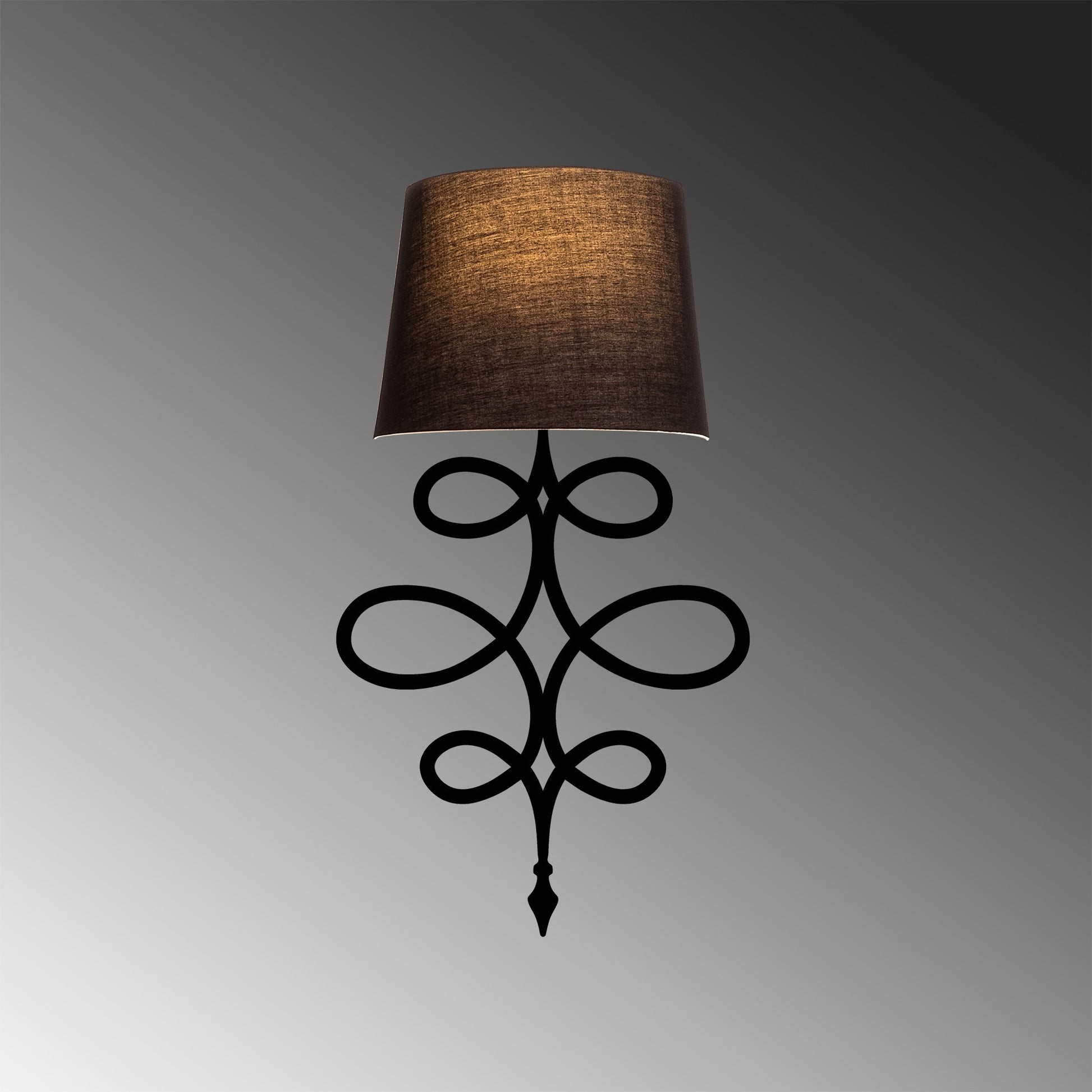 Aplique De Pared, Metal , Negro, 15x28x62, Casquillo E 27 Max 40 W_4