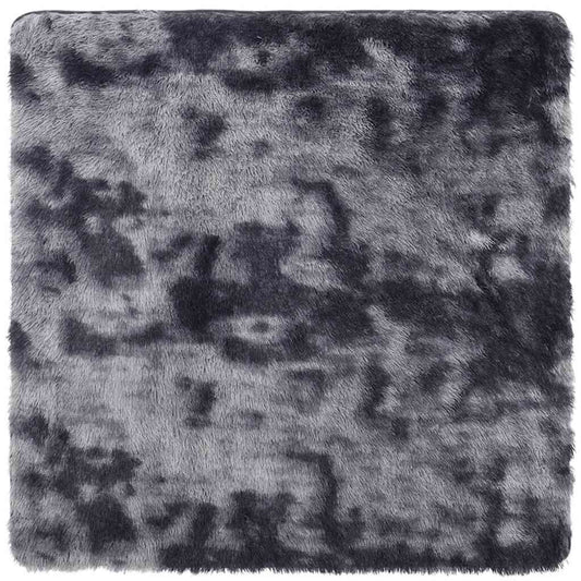Vidaxl Alfombra De Pelo Largo Navarra Gris Oscuro 240x240 Cm Poliéster_0