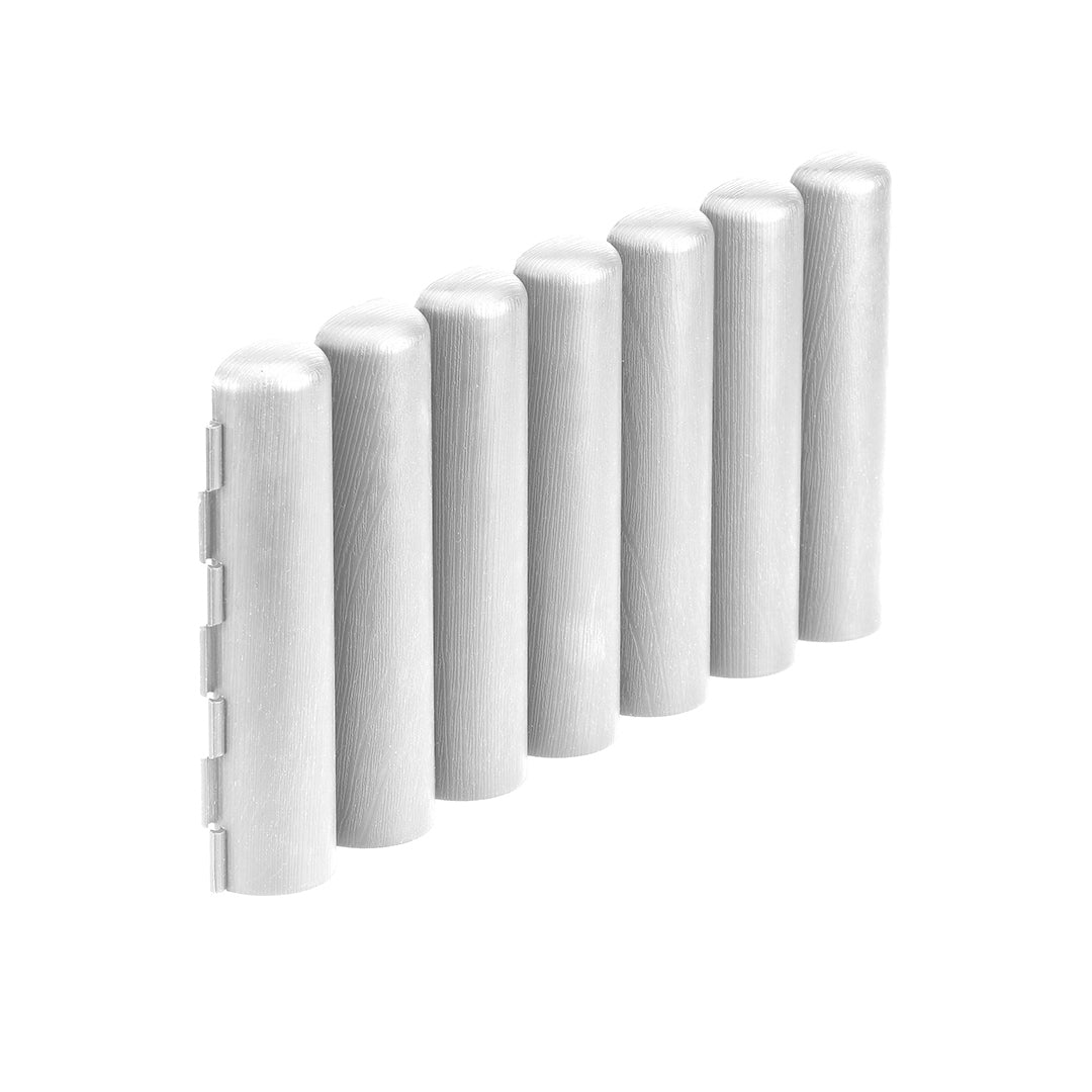 Pack De 5 Bordos Tronco Clickborder Lop Blanco Para Jardín 0,4x0,2 M / Multicolor_1