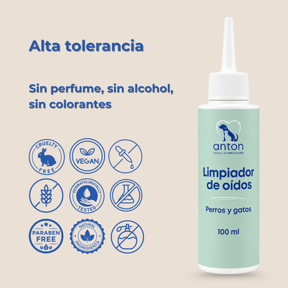 Limpiador natural para la higiene de oídos de perros y gatos – 100 ml_5