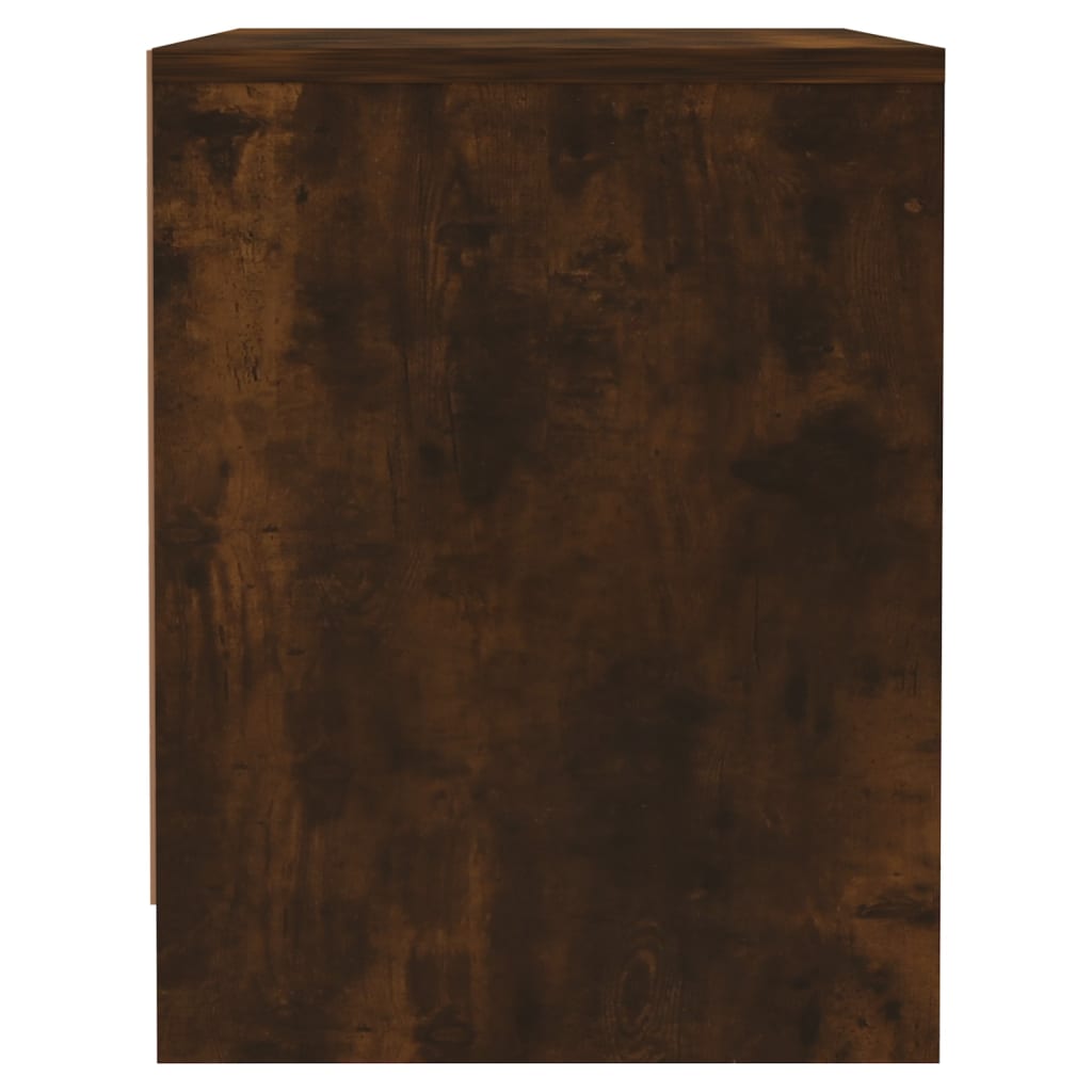 Mesita De Noche Madera Ingeniería Roble Ahumado 45x34x44,5 Cm_4