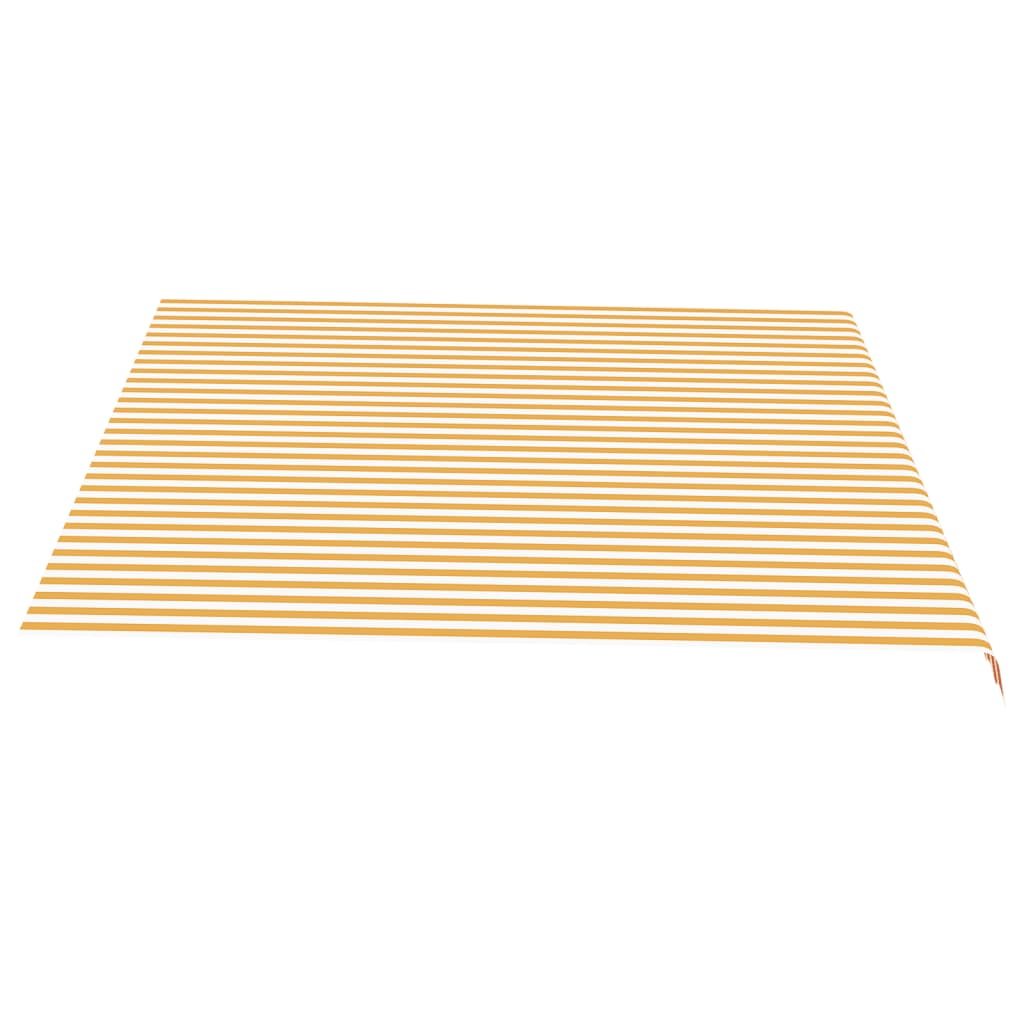 Tela De Repuesto Para Toldo Amarillo Y Blanco 4,5x3,5 M Poliéster_3