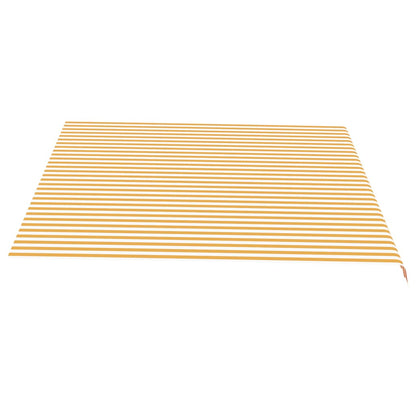 Tela De Repuesto Para Toldo Amarillo Y Blanco 4,5x3,5 M Poliéster_3