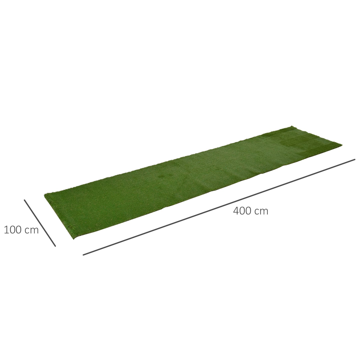 Outsunny Césped Artificial 30 Mm Rollos De 1x4 M Realista Para Terraza Jardín_2