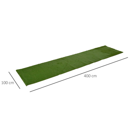 Outsunny Césped Artificial 30 Mm Rollos De 1x4 M Realista Para Terraza Jardín_2