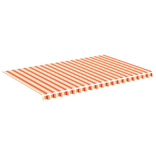 Tela De Repuesto Para Toldo Amarillo Y Naranja 5x3 M Poliéster_0