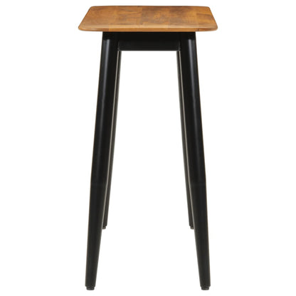 Mesa Consola Madera Maciza De Mango Y Hierro 110x40x76 Cm_1