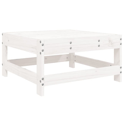 Vidaxl Juego De Muebles De Jardín 4 Pzas Madera Maciza De Pino Blanco_4