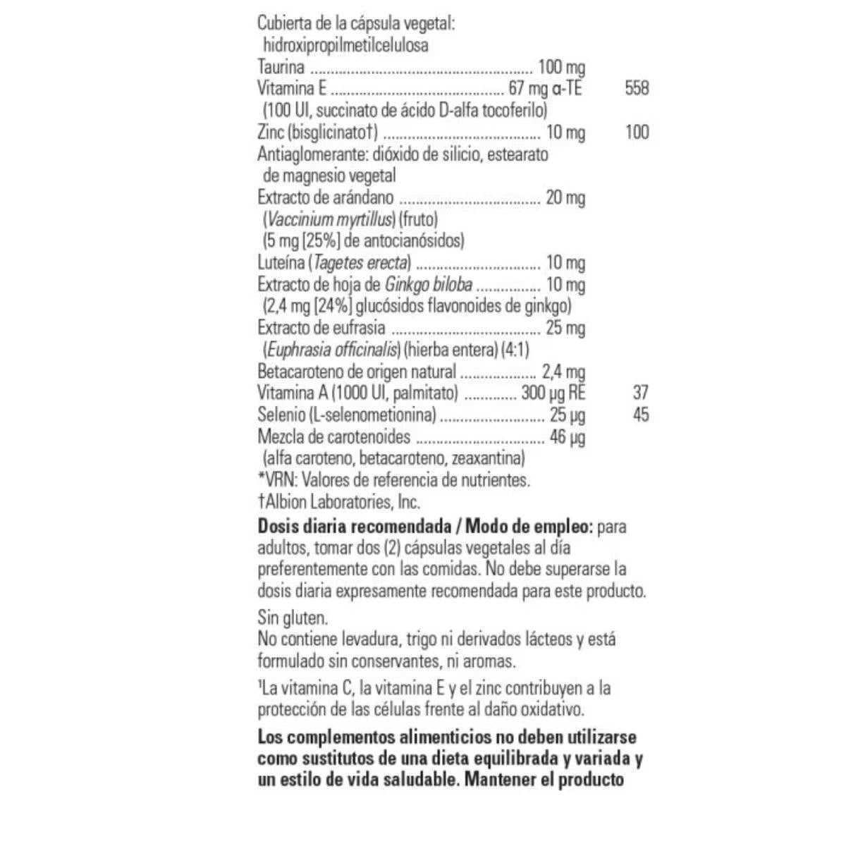 Vision Guard Plus Solgar, 60 cápsulas vegetales