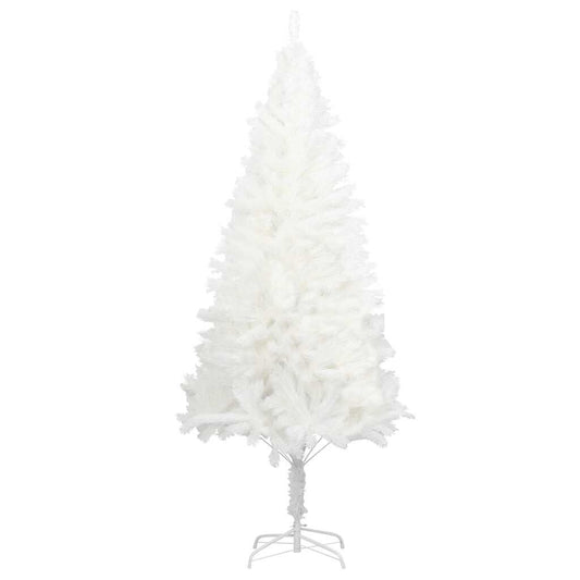 Vidaxl Árbol Artificial De Navidad Con Hojas Realistas Blanco 120 Cm_0