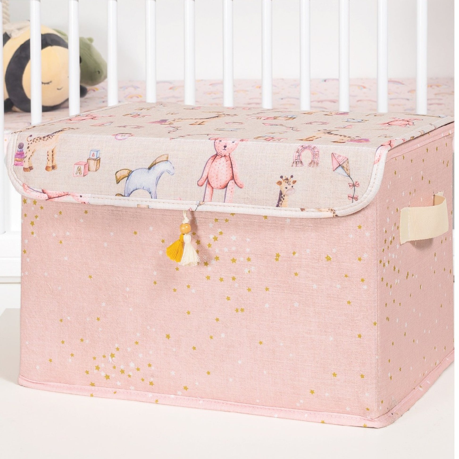 Caja Organizadora Con Tapa Rosa_2