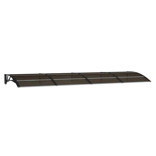 Marquesina Para Puerta De Policarbonato Negra, 350 X 100 Cm_0