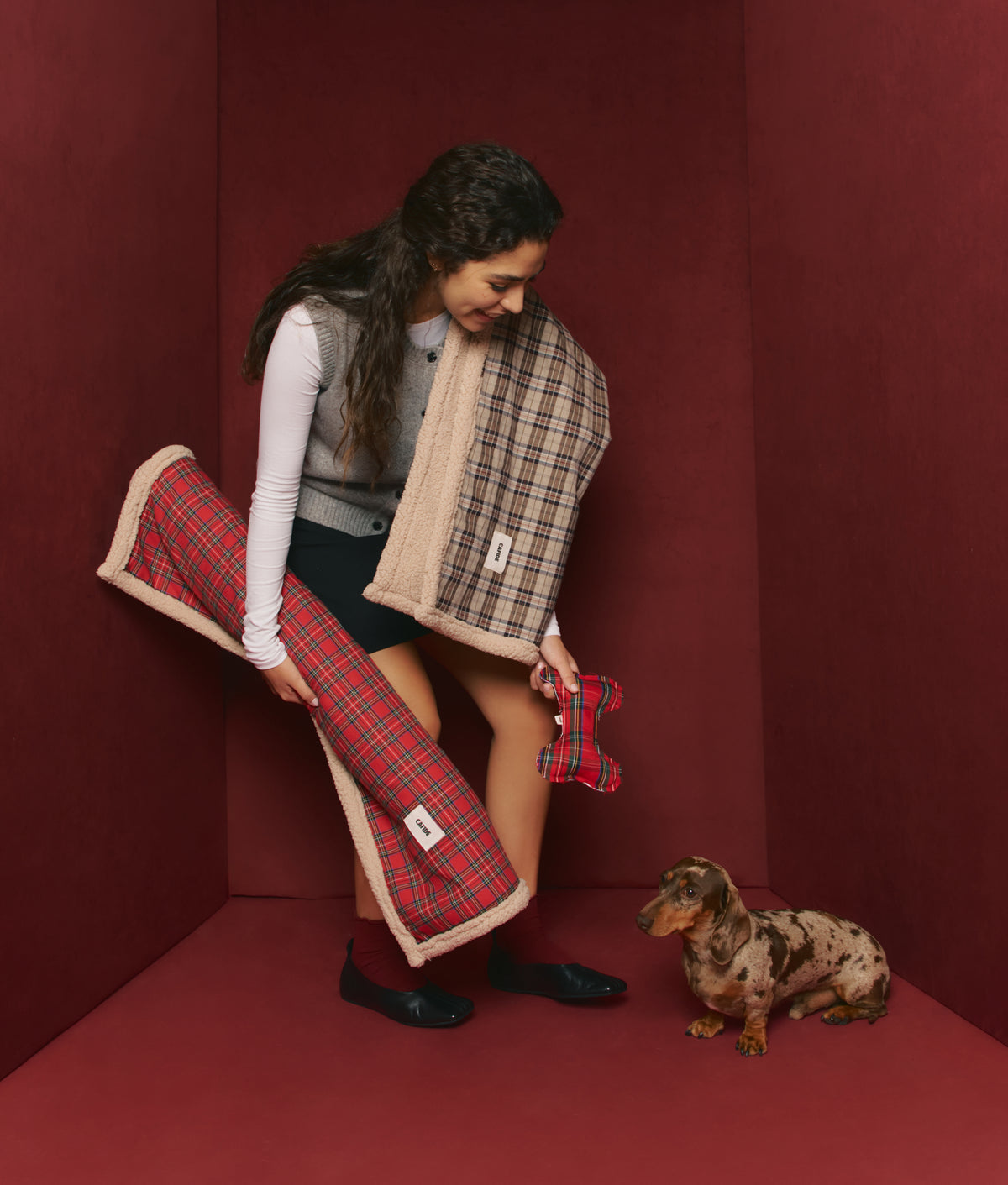 Cafide Manta Red Royal Steward. Modelo Toia. Talla L (120x90 Cm)_2