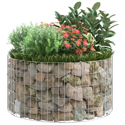 Poste Circular De Gaviones Acero Galvanizado Ø100x50 Cm / Vetonek_3