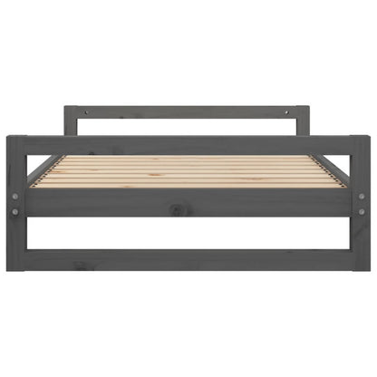 Vidaxl Cama Para Perros Madera Maciza De Pino Gris 105,5x75,5x28 Cm_5