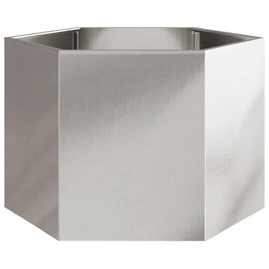 Jardinera Hexagonal Acero Inoxidable 69x60x45 Cm_0