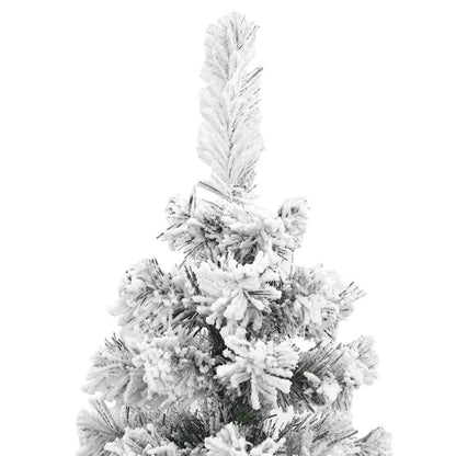 Vidaxl Árbol De Navidad Artificial Verde Con Nieve Pvc 210 Cm_3