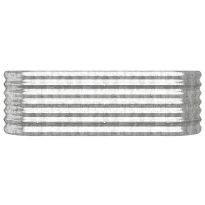 Jardinera De Acero Galvanizado Plateado 114x40x68 Cm_2