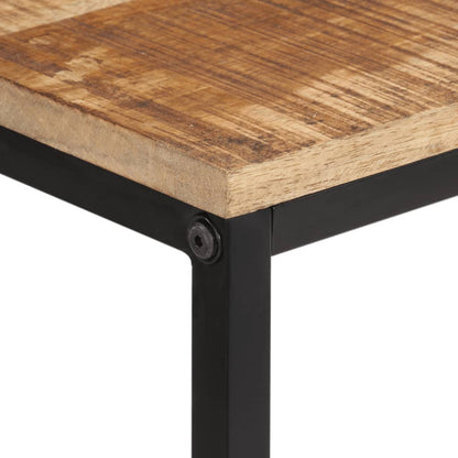 Mesa Consola Madera Maciza De Mango Rugosa 100x35x70 Cm_2