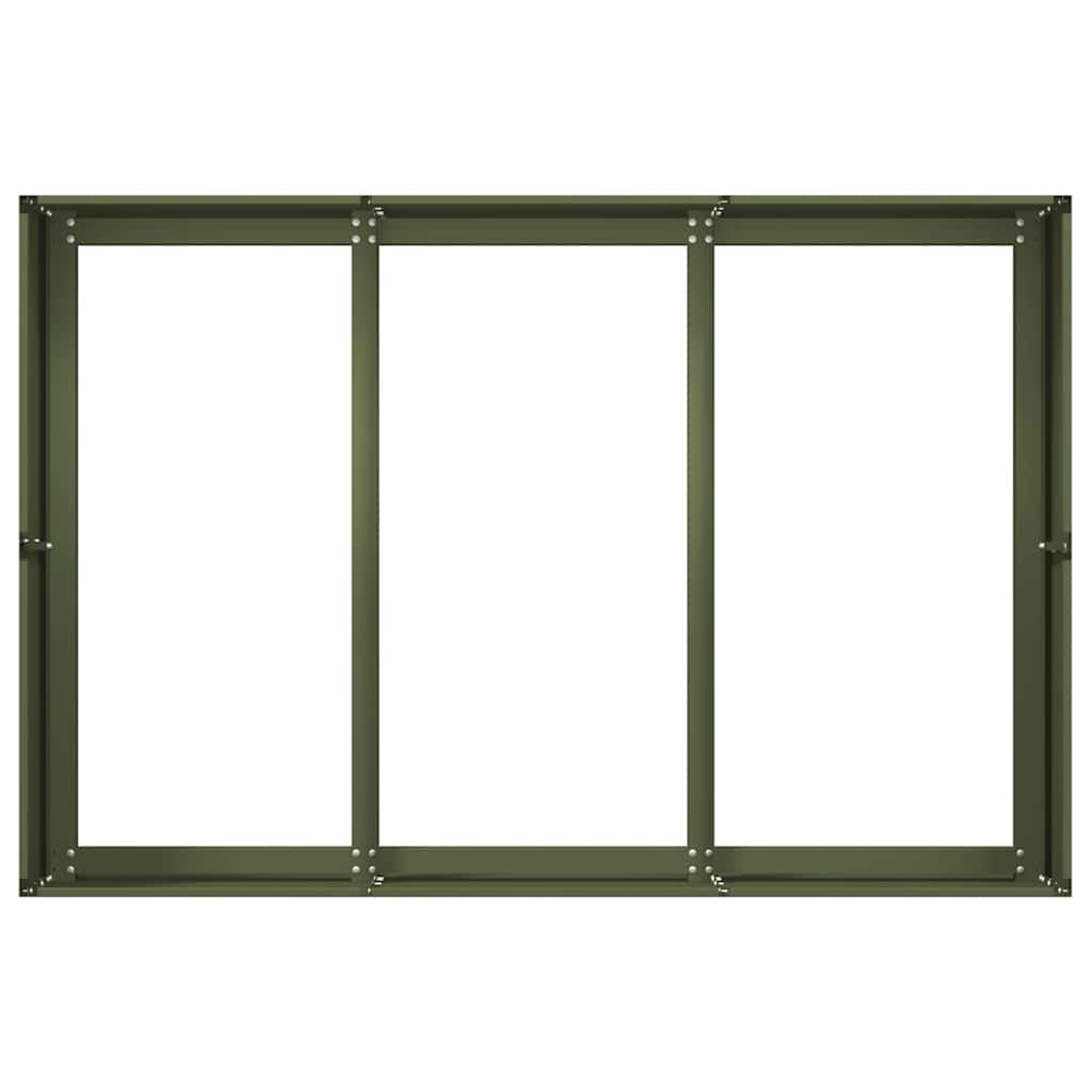 Jardinera Acero Verde Oliva 120x80x40cm_4