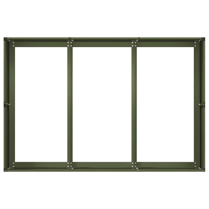 Jardinera Acero Verde Oliva 120x80x40cm_4