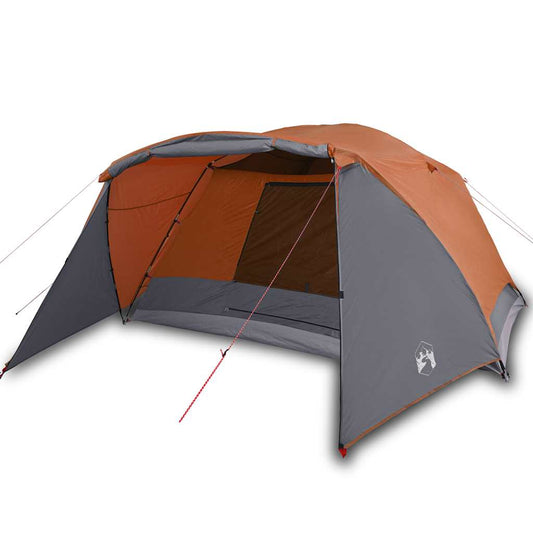Tienda De Campaña Con Porche 4 Personas Impermeable Naranja_0