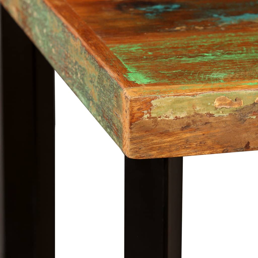 Mesa De Bar De Madera Maciza Reciclada 60x60x107 Cm_1