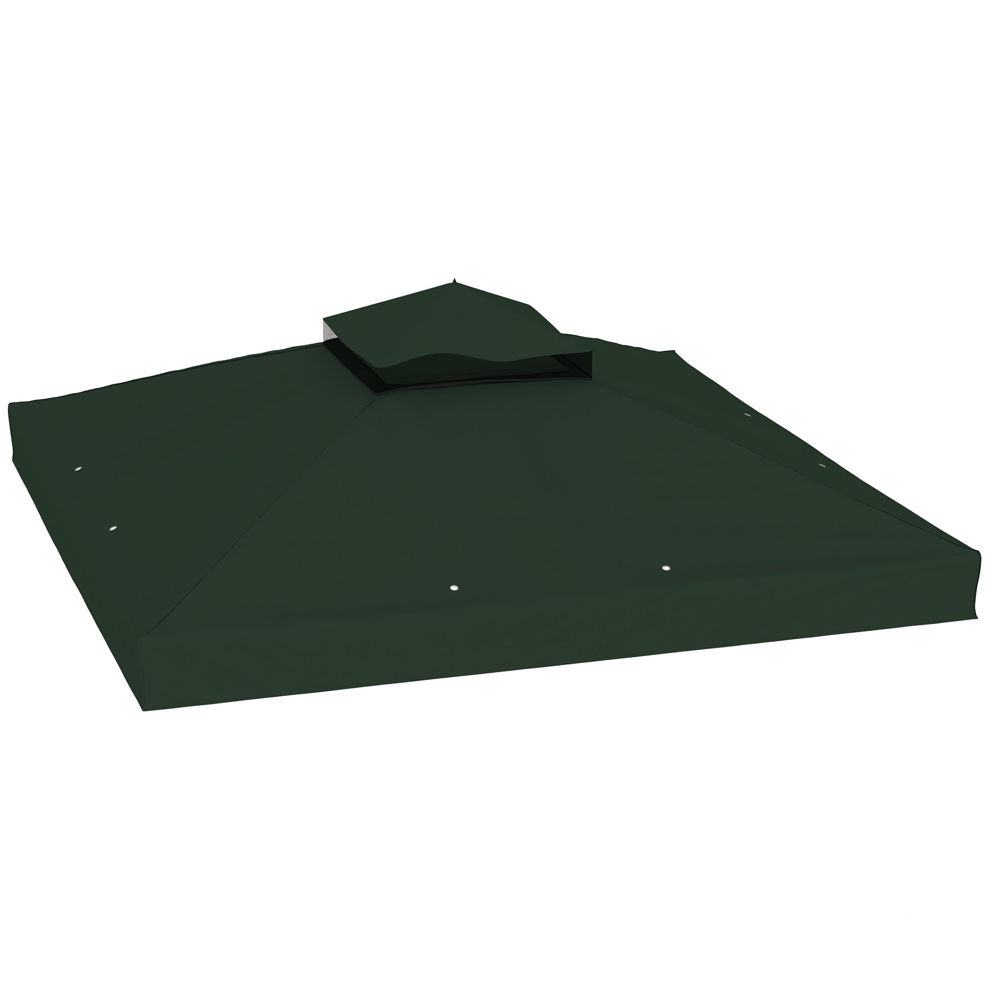 Outsunny Techo De Repuesto Para Cenador 3x3 M Con Techo Doble Protección Uv 30+_0