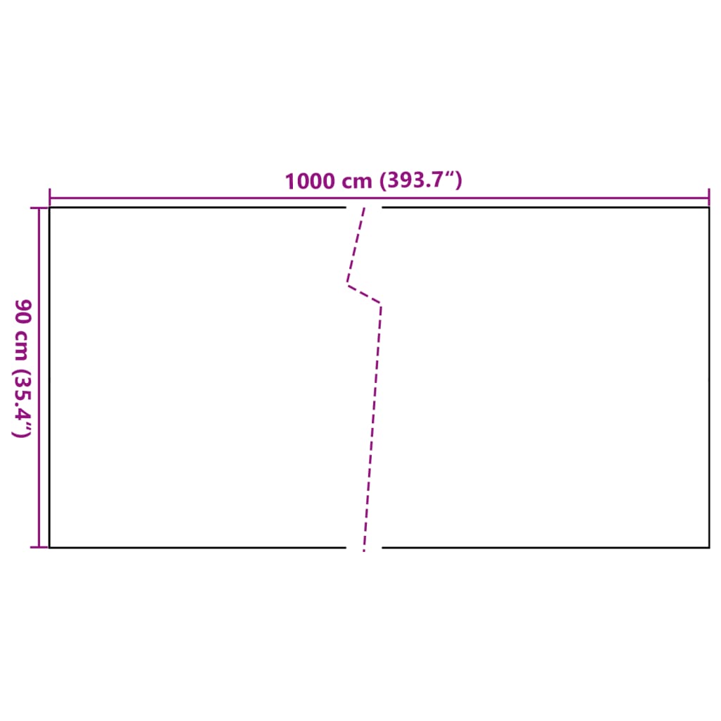 Toldo Para Balcón Ratán Sintético Negro 1000x90 Cm / Vetonek_4