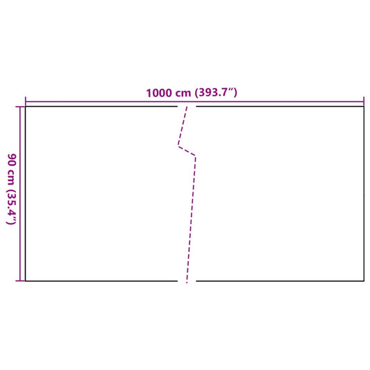 Toldo Para Balcón Ratán Sintético Marrón Y Negro 1000x90 Cm / Vetonek_0