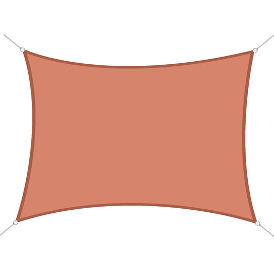 Outsunny Toldo De Vela Rectangular Para Jardín Y Exterior Repelente Al Agua_0