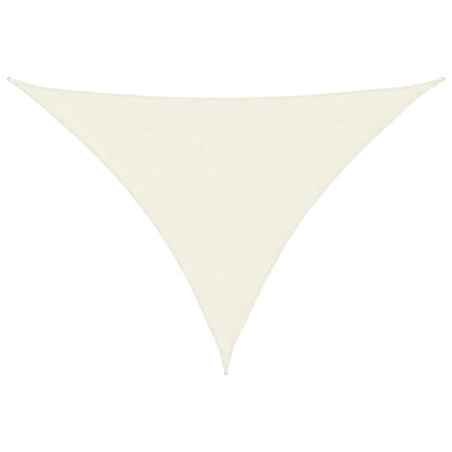 Vidaxl Toldo De Vela Triangular Tela Oxford Color Crema 3x4x5 M_0