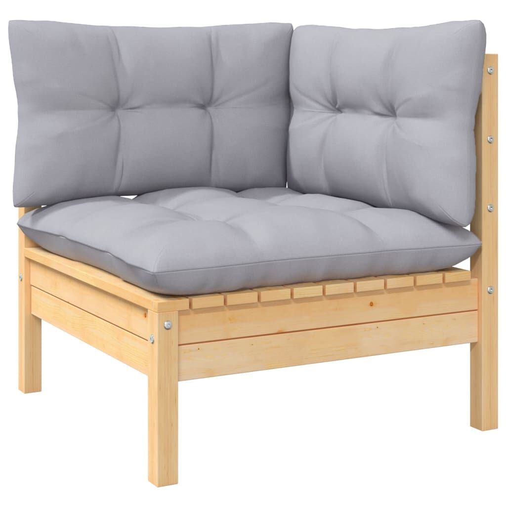 Vidaxl Juego De Muebles De Jardín 8 Pzas Y Cojines Madera Maciza Pino_3
